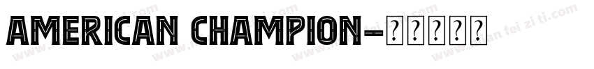 American Champion字体转换